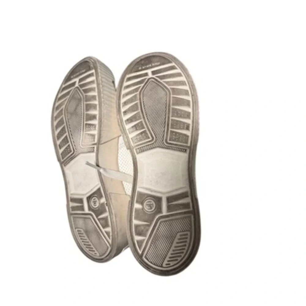G-Star RAW Womens White Leather‎ Perforated Platform Sneakers Low Top Size 8 US